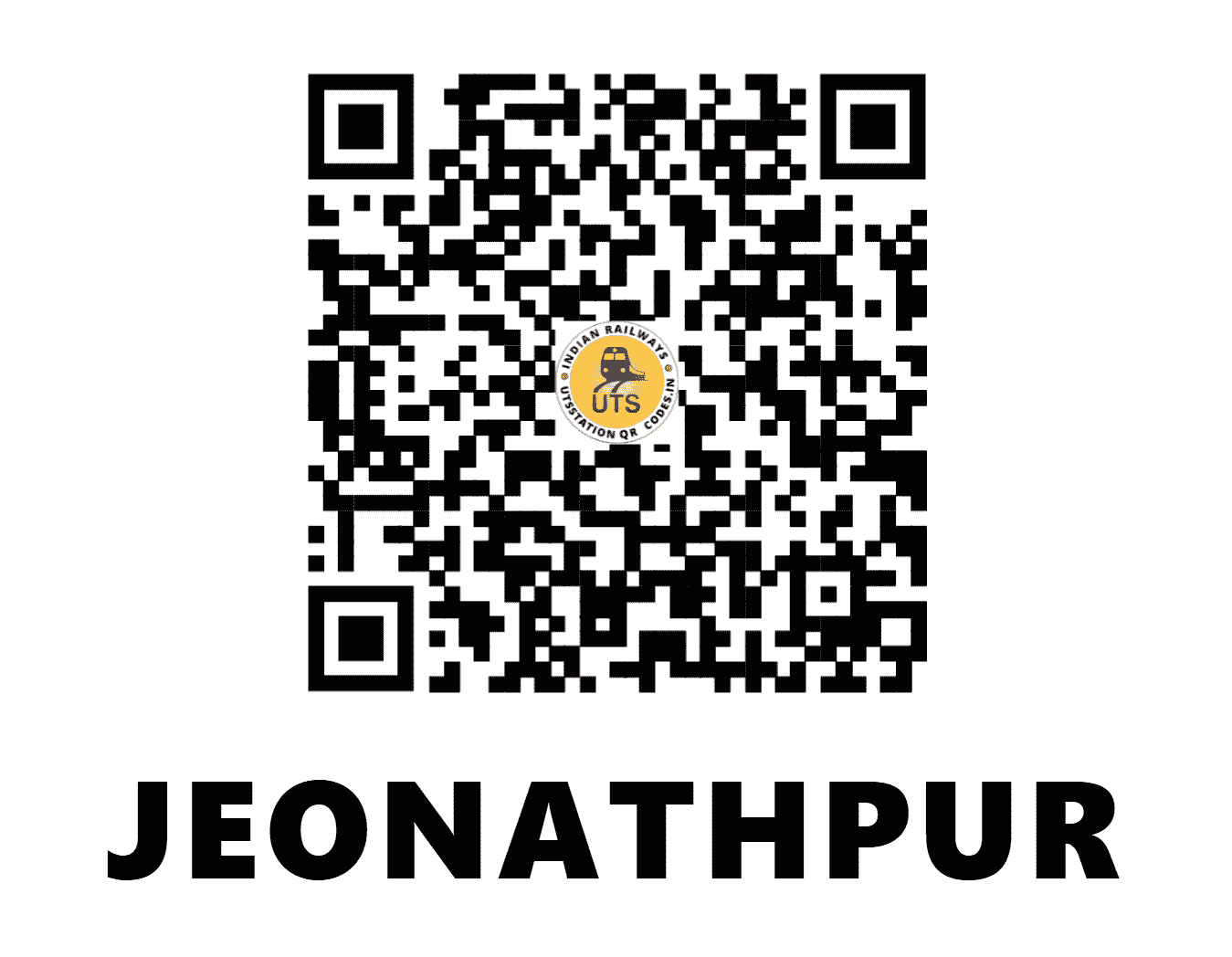 UTS QR Code for JEONATHPUR - JEP - NC (UTTAR PRADESH)